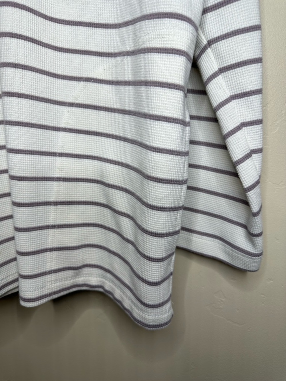 Max & Mia XL Striped Waffle Knit Hooded Pullover Top ⭐ 5 FOR $25 ⭐ - Picture 3 of 5